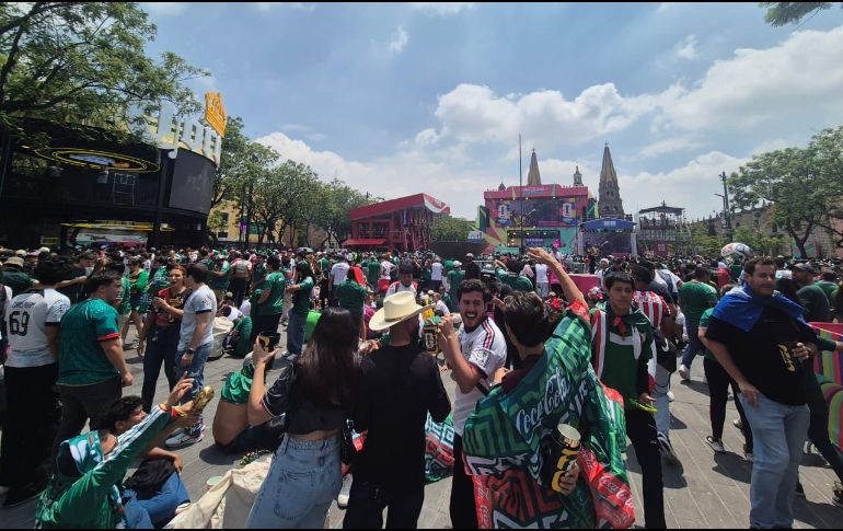 El Fan Fest Guadalajara registró semáforo rojo y ocupación al 100% de su capacidad. EL INFORMADOR / O. GONZÁLEZ