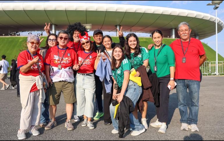 Miles de aficionados llegaron desde temprana hora para el duelo entre Corea del Sur y Chequia. EL INFORMADOR / A. NAVARRO