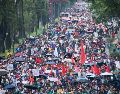 Los manifestantes se retiraron a sus campamentos luego de realizar varios bloqueos en la CDMX este viernes. SUN/S. Cadena