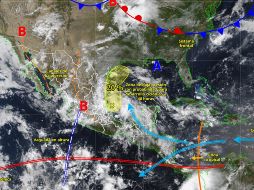 El SMN prevé lluvias intensas, granizo y fuertes vientos en gran parte del país durante los próximos días. ESPECIAL/ SMN.
