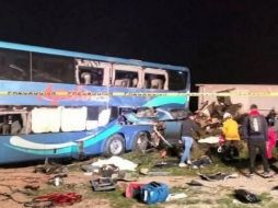 El camión accidentado salió del estado de Puebla con destino a la ciudad de Monterrey, Nuevo León. ESPECIAL