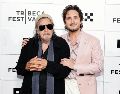 Al Pacino y Diego Boneta. Los actores asisten al estreno de “Killing Castro” durante el Festival Tribeca 2026 en Nueva York.  AFP