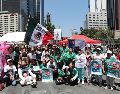 Los colectivos de búsqueda llevaron sus demandas al contexto del Mundial para visibilizar una problemática que permanece vigente en México. EFE/M. Guzmán