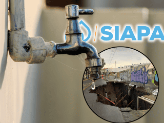 El Siapa notificó a los usuarios de la ciudad sobre las variaciones que el suministro de agua puede tener en algunas colonias cercanas a la zona. ESPECIAL/Canva/Siapa