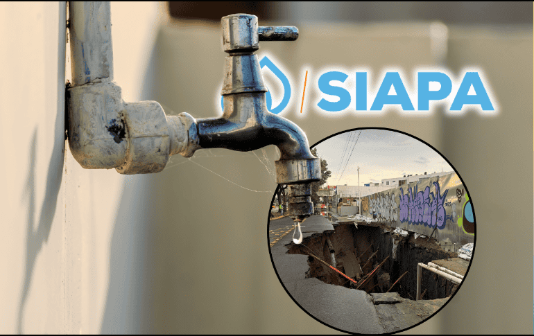 El Siapa notificó a los usuarios de la ciudad sobre las variaciones que el suministro de agua puede tener en algunas colonias cercanas a la zona. ESPECIAL/Canva/Siapa