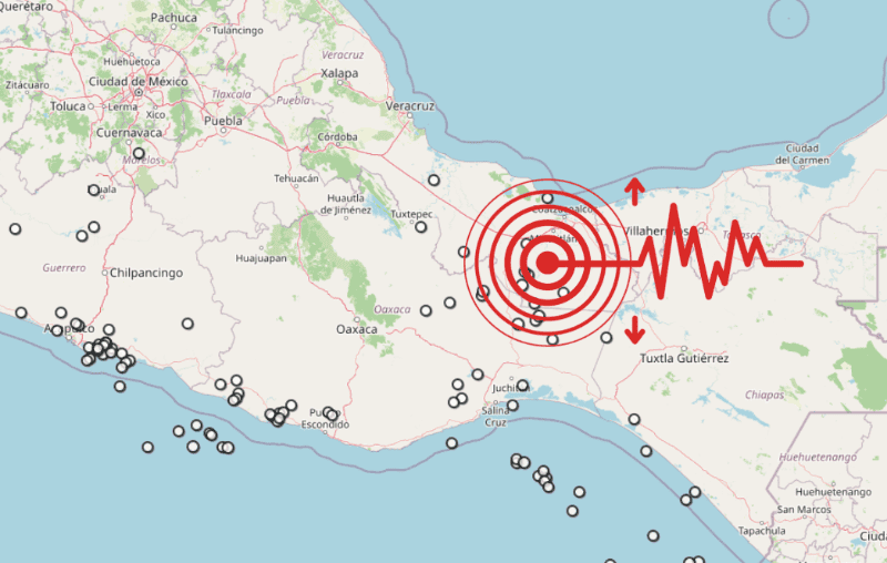 &nbsp;Sismo en Veracruz. ESPECIAL / SSN