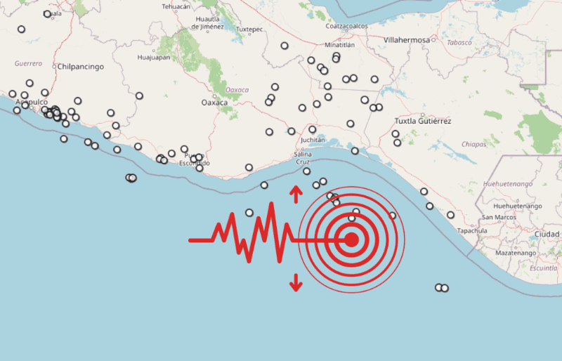 &nbsp;Sismo en Chiapas. ESPECIAL / SSN