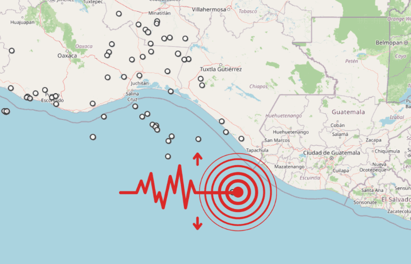 &nbsp;Sismo en Chiapas. ESPECIAL / SSN