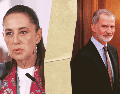 Sheinbaum se pronunció sobre la futura visita al país del rey español, Felipe VI, por los eventos del Mundial celebrados en Guadalajara. SUN/M. Guzmán/EFE/B. Sánchez.Trillo