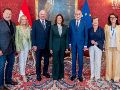 Harris y Schwarzenegger defendieron que la protección del medioambiente debe estar por encima de las diferencias políticas. EFE/ Cuenta oficial en X del presidente federal de Austria