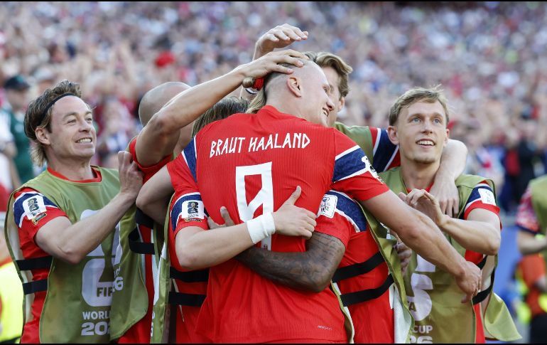 Noruega venció 4-1 a Irak con un doblete de Erling Haaland en la Fecha 1 del Grupo I. EFE/ G. M. COOPER.