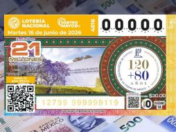 El billete del Sorteo Mayor 4016 celebró a la Sociedad de Arquitectos Mexicanos y al Colegio de Arquitectos de la Ciudad de México. X/lotenal