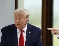 "Nadie sabe qué contiene, pero es muy fuerte", dijo Trump del memorando de entendimiento alcanzado con Irán. EFE/EPA/Y. Valat