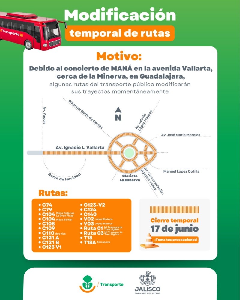 &nbsp;CORTESÍA/ Secretaría de Transporte Jalisco