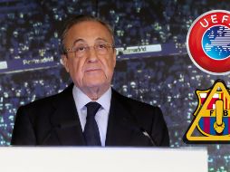 Florentino Pérez y el Real Madrid arremeten contra el Barca en la UEFA por el 