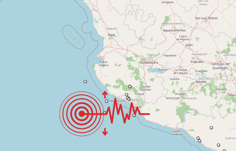 &nbsp;Sismo en Jalisco. ESPECIAL / SSN