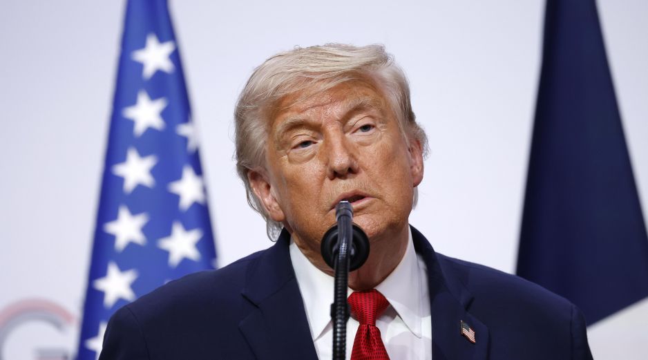 El presidente estadounidense propuso un pacto de desnuclearización entre Estados Unidos, Rusia y China. EFE/Y. Valat