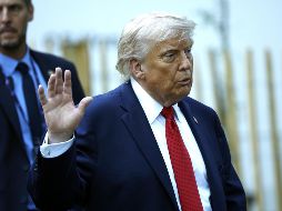 Trump recordó planteamientos que ha realizado anteriormente, en los que ha sostenido que organizaciones criminales controlan parte del territorio mexicano. EFE / Y. Valat