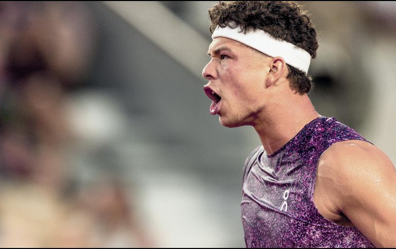 Ben Shelton. El estadounidense continúa como una de las figuras más sólidas rumbo a Wimbledon. AFP