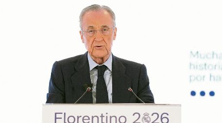 Florentino Pérez. El presidente del Real Madrid endureció su postura al llevar el caso “Negreira” ante la UEFA. AFP