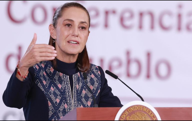 La Mandataria sostuvo que México mantiene la visión de que en España debe reconocerse la grandeza cultural mexicana. EFE/M. Guzmán
