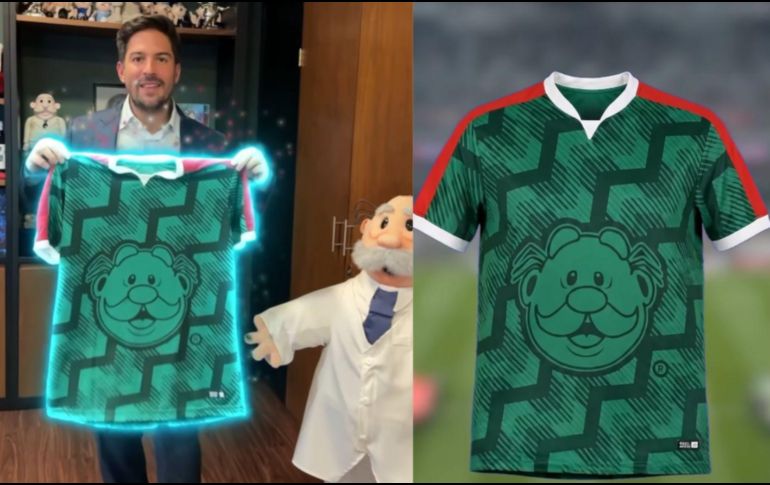 La fiebre mundialista continúa creciendo y el Dr. Simi ofrece otra alternativa para vestir los colores de México. INSTAGRAM/@victor.gonzalez.herrera/ESPECIAL