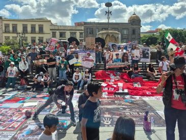 Centro Histórico de Guadalajara se llena de colectivos de búsqueda este jueves 18 de junio. EL INFORMADOR / M. HERNANDEZ