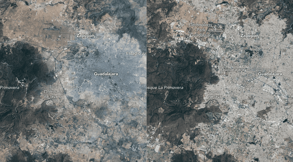 Con una combinación de historia futbolística, crecimiento urbano, innovación tecnológica y riqueza natural, Guadalajara vuelve a demostrar por qué es una de las sedes más importantes de la Copa del Mundo. NASA