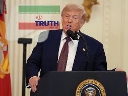 El presidente Donald Trump emitió un par de mensajes en Truth Social en contra de Irán. AP / ARCHIVO