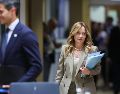 Un aparente malentendido entre Meloni y Trump en los pasillos de la diplomacia internacional escaló a nivel global. EFE/O. Hoslet