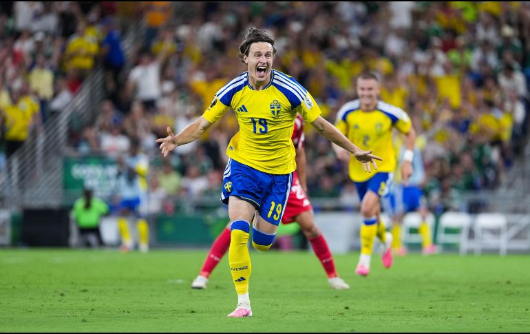 Suecia lidera el grupo F con 3 puntos, producto de una victoria 5-1 sobre Túnez. EFE/A. Jiménez
