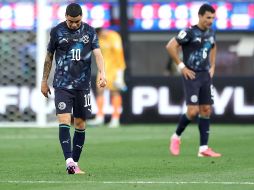 Miguel Almirón fue expulsado por taparse la boca ante Turquía en el Mundial 2026 debido a la regla Prestianni. EFE / C. Torres