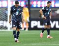 Miguel Almirón fue expulsado por taparse la boca ante Turquía en el Mundial 2026 debido a la regla Prestianni. EFE / C. Torres