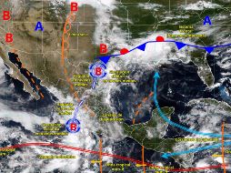 El SMN prevé lluvias intensas, tormentas eléctricas y riesgo de inundaciones en diversas regiones del país durante los próximos cuatro días. ESPECIAL/ SMN.