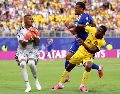 Curazao hizo historia al sumar su primer punto mundialista tras empatar 0-0 ante Ecuador. AFP.