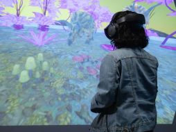 “Desierto recordado”, del artista regiomontano Isaías Herrera, invita al visitante a recorrer cuatro momentos de la historia del noreste mexicano mediante realidad virtual. CORTESÍA