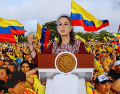 Ante el avance del derechista Abelardo de la Espriella en las elecciones presidenciales de Colombia, la Presidenta Claudia Sheinbaum Pardo pidió esperar al conteo final. EFE / ARCHIVO / J. Méndez