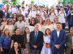 Frangie agregó que habrá otras 100 escuelas de Zapopan que serán remodeladas. EL INFORMADOR /J. ACOSTA