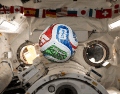 La tripulación de la estación espacial realizó pruebas con balones de fútbol para estudiar cómo la masa interna afecta el movimiento y la estabilidad en microgravedad. NASA