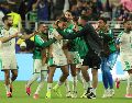 Los africanos remontaron en la segunda mitad y se colocaron nuevamente en la pelea por avanzar de ronda. EFE/ M. Gutierrez.