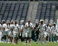 Los Bafana Bafana deberán superar un desafío de gran magnitud cuando enfrenten a Corea del Sur este martes 24 de junio a las 19:00 horas en el Estadio Monterrey. EFE/ M. Sierra