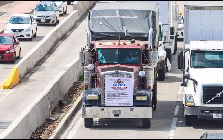 Los dirigentes de transportistas de la AMOTAC exigen, principalmente, garantías de seguridad en carreteras de México. EL INFORMADOR / A. Navarro
