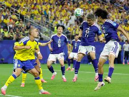 Japoneses y suecos protagonizaron un partido intermitente, que avanzó a trompicones. EFE/ Mariscal