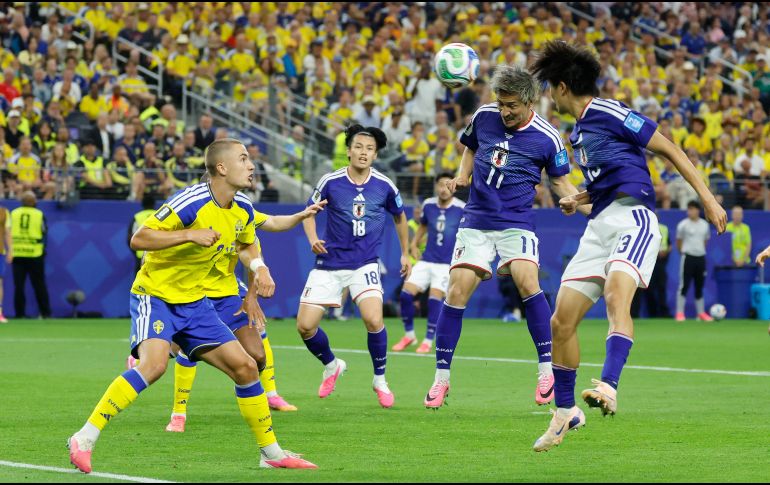 Japoneses y suecos protagonizaron un partido intermitente, que avanzó a trompicones. EFE/ Mariscal