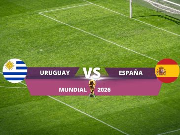 Uruguay y España se enfrentan en el Estadio Guadalajara durante la tercera jornada del Grupo H del Mundial 2026. ESPECIAL / CANVA