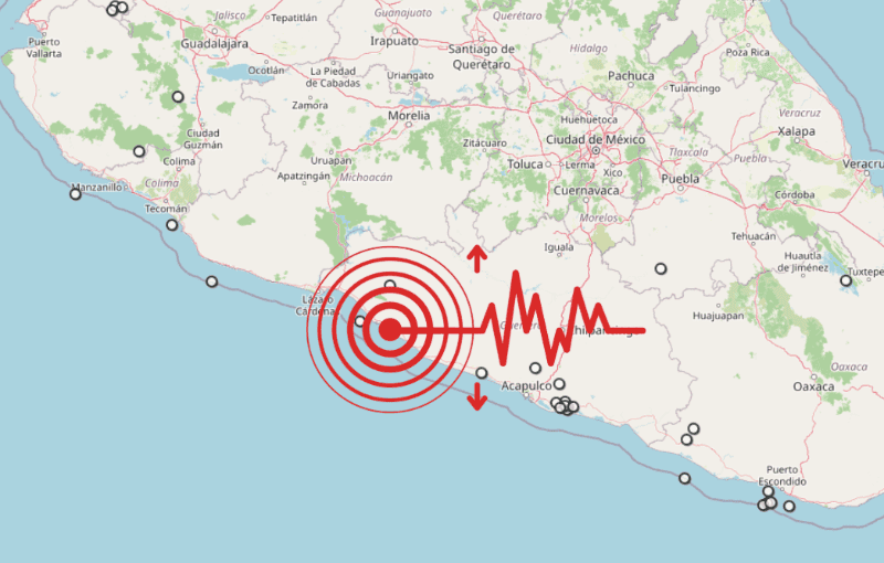Sismo en Guerrero. ESPECIAL / SSN&nbsp;
