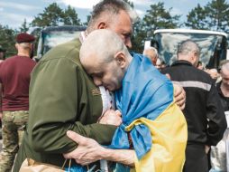 Los prisioneros ucranianos liberados permanecían cautivos en Rusia desde 2022. EFE