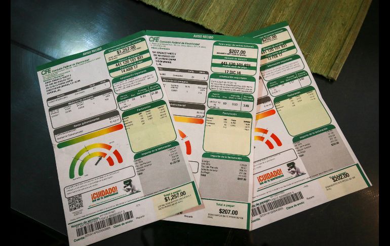 Ahorrar en tu recibo de luz es fácil cuando sabes interpretar los parámetros y gráficos de la CFE. EL INFORMADOR/ARCHIVO