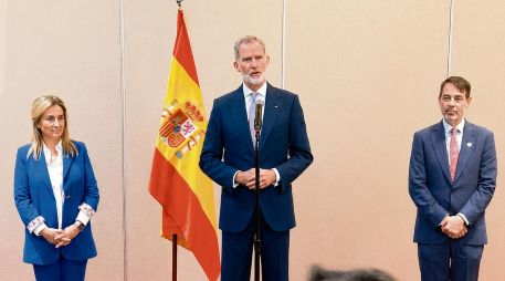En su visita del pasado 26 de junio, el rey Felipe VI tuvo un encuentro con empresarios y miembros de la comunidad española que reside en Jalisco. ESPECIAL