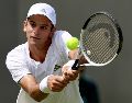 Jódar, desde el comienzo del partido, tuvo muy claro el camino a seguir ante su rival, Felix Gil, a quien despachó en menos de dos horas en la Primera Ronda de Wimbledon. EFE / N. Hall